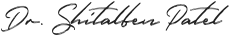 Signature of Arlington dentist Doctor Shitalben Patel